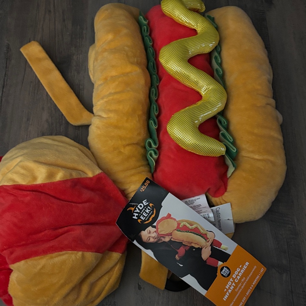 Hot Dog Costume for Kids - Red and Yellow